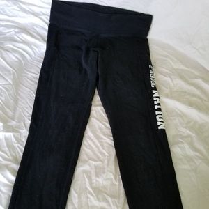 PINK black Yoga pants size L